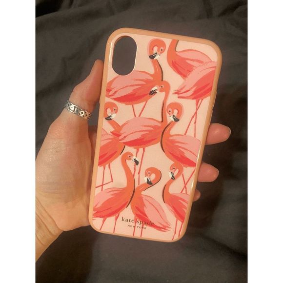 Kate Spade New York Flamingos By the Pool iPhone Xs Max Case - Picture 2 of 3